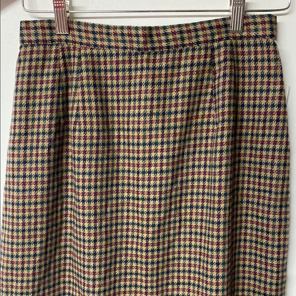 ISAAC HAZAN Vintage Wool Blend Midi Pencil Skirt - Picture 2 of 11